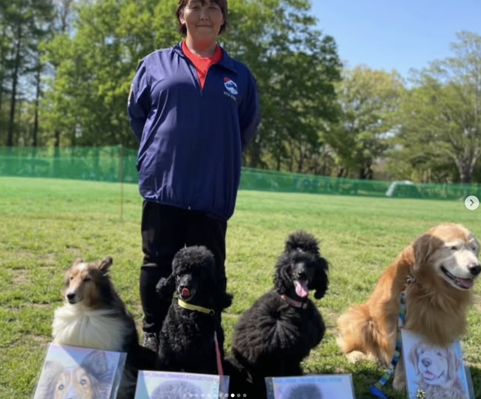 トレーナーと犬たち